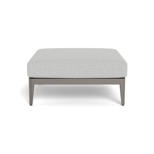 Hamilton Ottoman | Aluminum Taupe, Copacabana Sand,