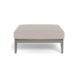 Hamilton Ottoman | Aluminum Taupe, Panama Marble,
