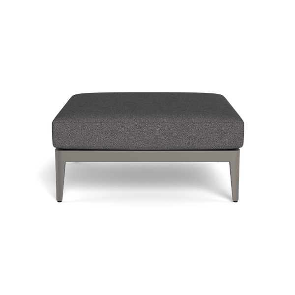 Hamilton Ottoman | Aluminum Taupe, Riviera Slate,