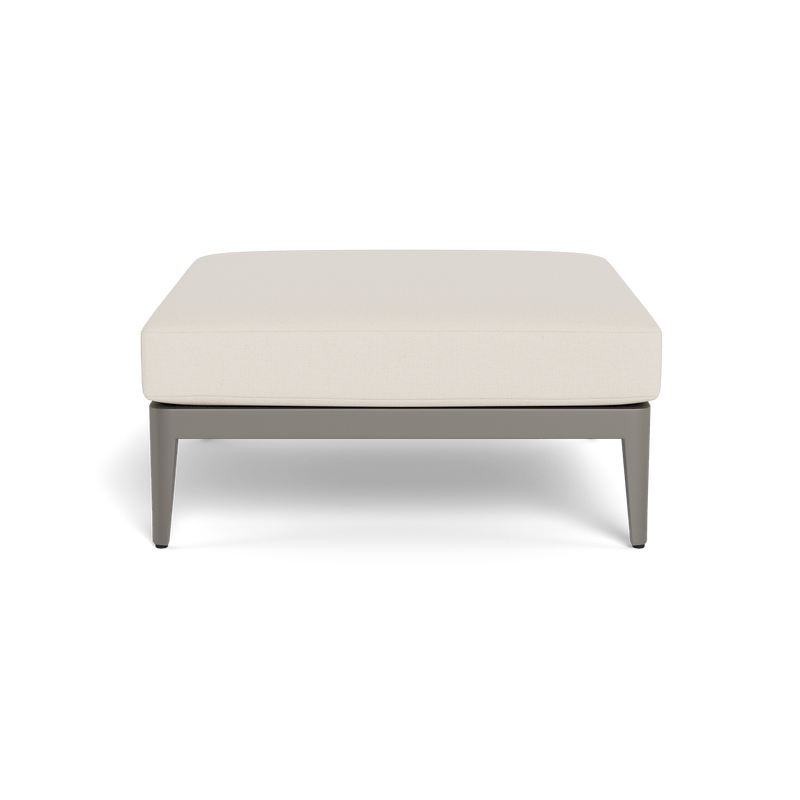 Hamilton Ottoman | Aluminum Taupe, Siesta Ivory,