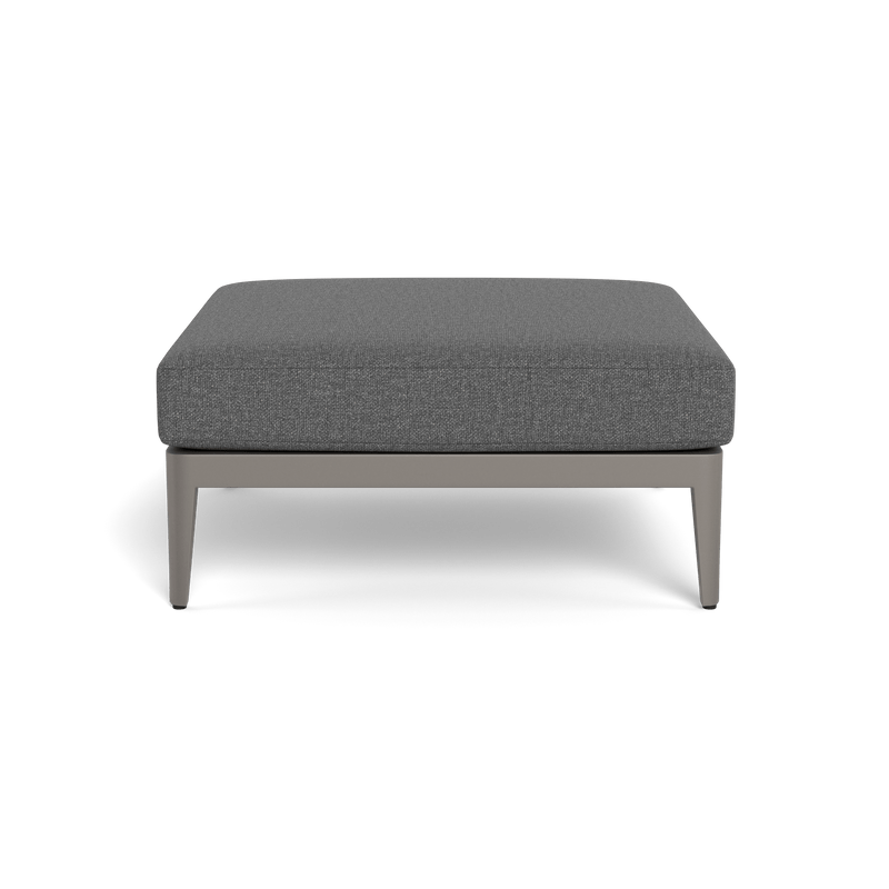 Hamilton Ottoman | Aluminum Taupe, Siesta Slate,