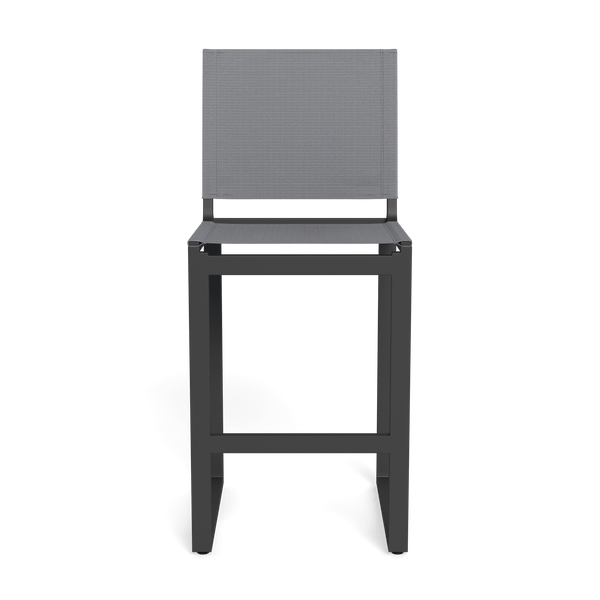 Hayman Armless Counter Stool | Aluminum Asteroid, Batyline Silver,