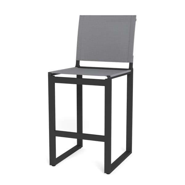 Hayman Armless Counter Stool | Aluminum Asteroid, Batyline Silver,