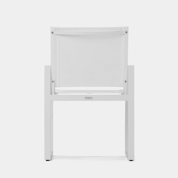 Hayman Dining Chair | Aluminum Asteroid, Batyline Silver,