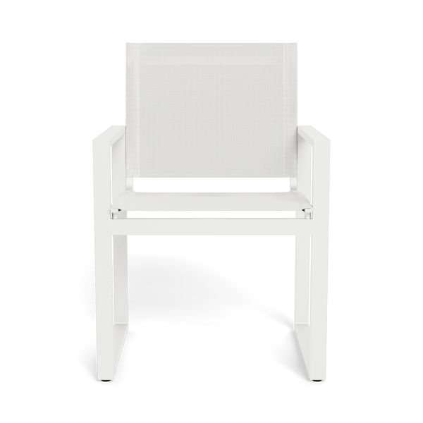 Hayman Dining Chair | Aluminum White, Batyline White,