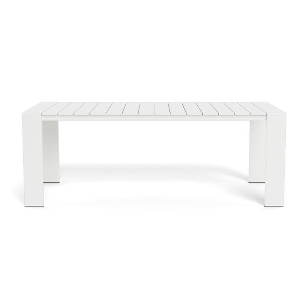 Hayman Dining Table 81" | Aluminum White, ,