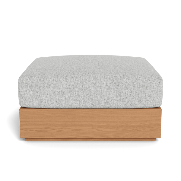 Hayman Teak Ottoman | Teak Natural, Copacabana Sand, Batyline White