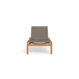 Hayman Teak Stacking Mesh Sun Lounge | Teak Natural, Batyline Taupe,