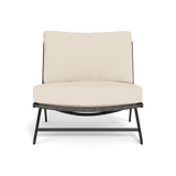 Loop Easy Chair | Aluminum Asteroid, Riviera Sand, Wicker Grey