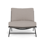 Loop Easy Chair | Aluminum Asteroid, Riviera Stone, Wicker Grey