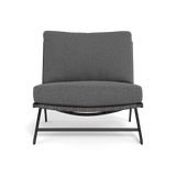 Loop Easy Chair | Aluminum Asteroid, Siesta Slate, Wicker Grey