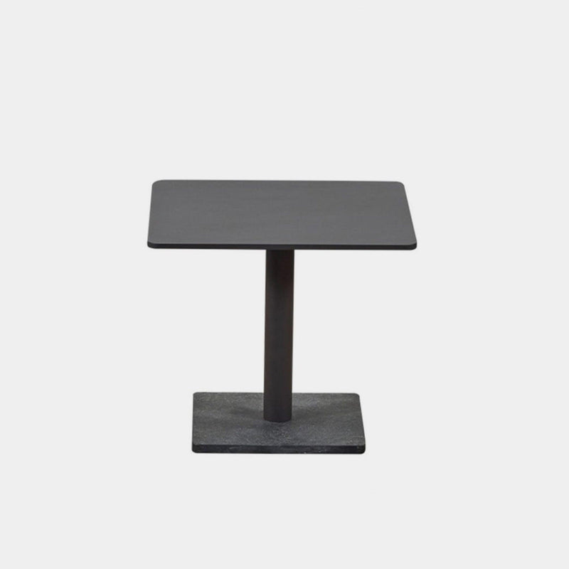 Madison Square Side Table | Aluminum Asteroid, Granite Black,