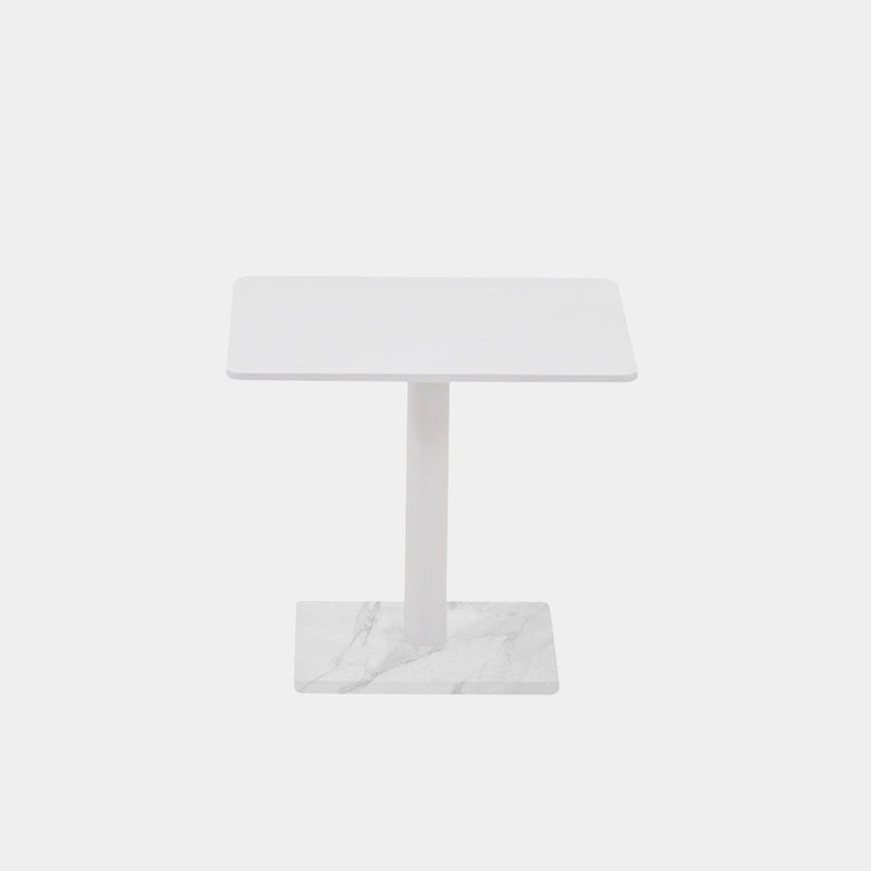 Madison Square Side Table | Aluminum Asteroid, Granite Black,