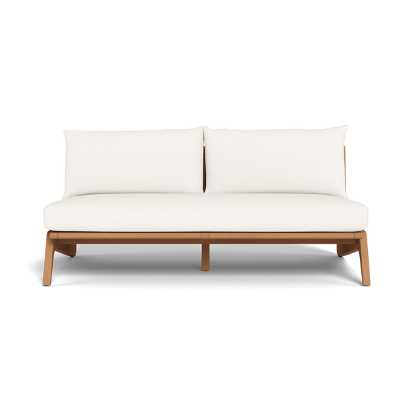 Mlb 2 Seat Armless Sofa | Teak Natural, Panama Blanco,