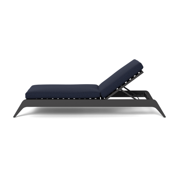 MLB Aluminum Slatted Sun Lounge | Aluminum Asteroid, Siesta Indigo,