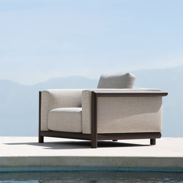 Moab Lounge Chair | Aluminum Bronze, Siesta Taupe,