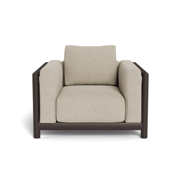 Moab Lounge Chair | Aluminum Bronze, Siesta Taupe,