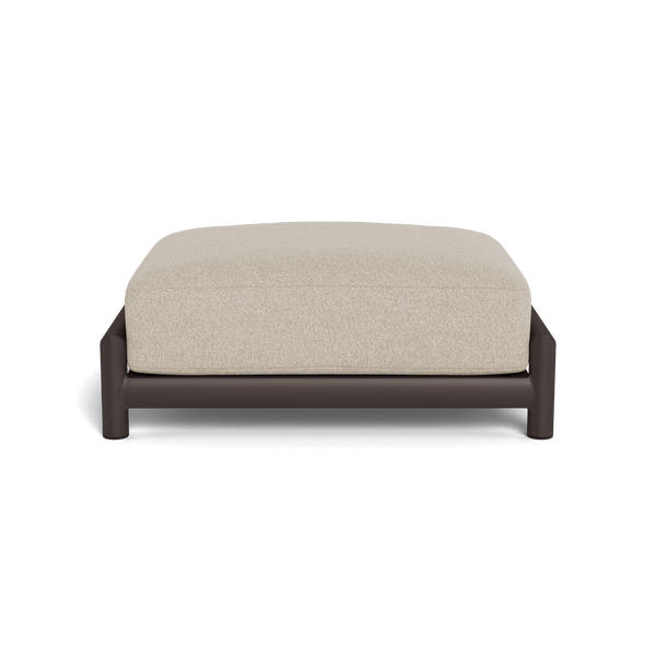 Moab Ottoman | Aluminum Bronze, Siesta Taupe,