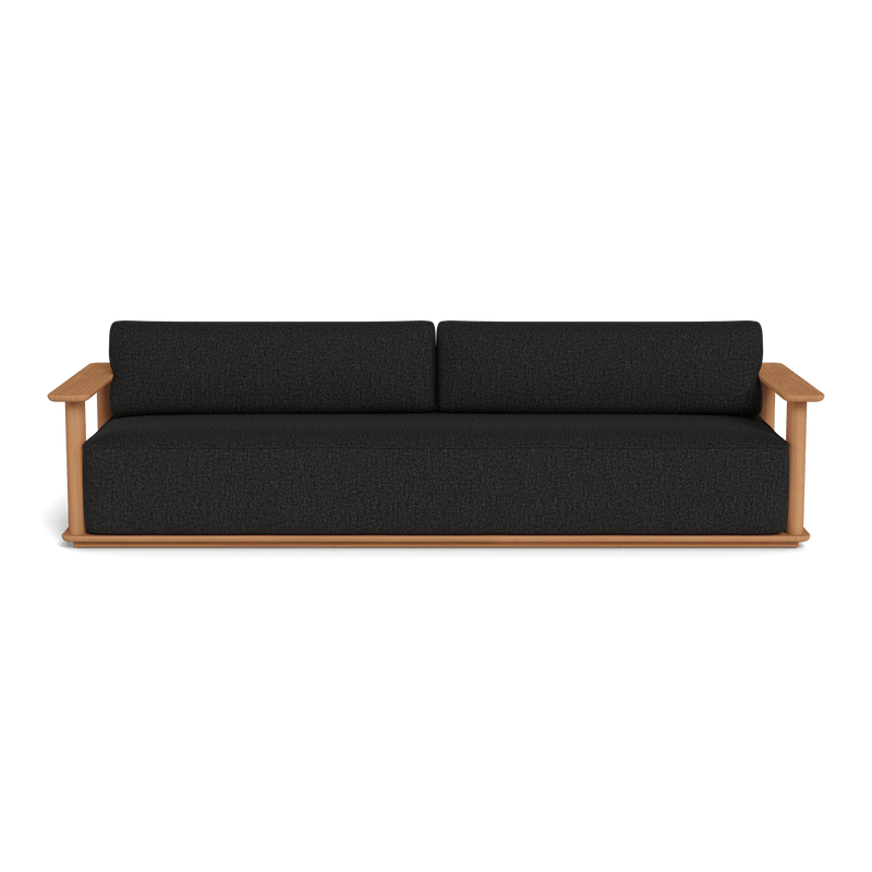 Newport 3 Seat Sofa | Teak Natural, Copacabana Midnight, Batyline White