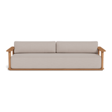 Newport 3 Seat Sofa | Teak Natural, Panama Marble, Batyline White