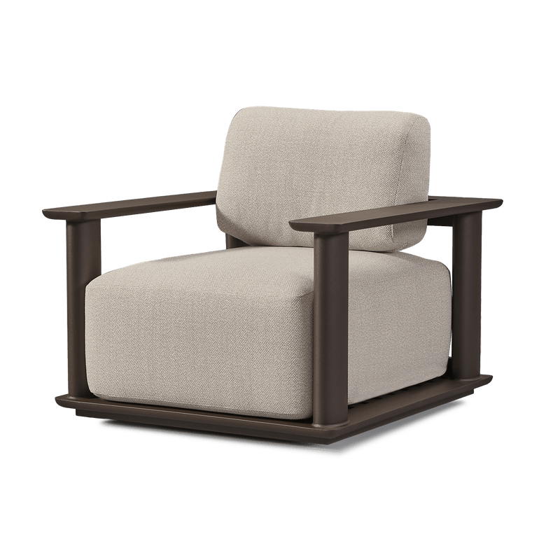 Newport Aluminum Lounge Chair | Aluminum Bronze, Siesta Taupe,