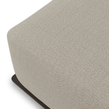 Newport Aluminum Ottoman | Aluminum Bronze, Siesta Taupe,