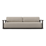 Newport Aluminum Sofa 108" | Aluminum Bronze, Siesta Taupe,