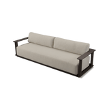 Newport Aluminum Sofa 108" | Aluminum Bronze, Siesta Taupe,