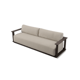 Newport Aluminum Sofa 96" | Aluminum Bronze, Siesta Taupe,