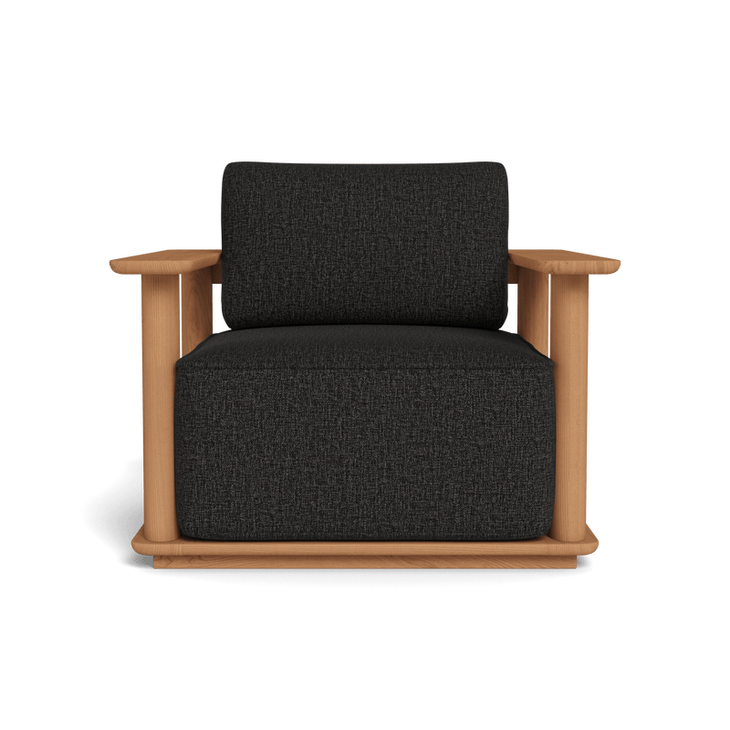 Newport Lounge Chair | Teak Natural, Copacabana Midnight, Batyline White