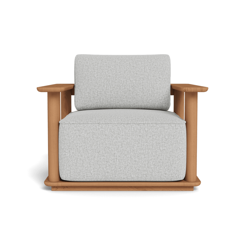 Newport Lounge Chair | Teak Natural, Copacabana Sand, Batyline White