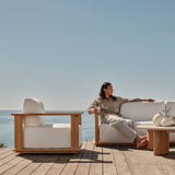 Newport Teak Sofa 108"