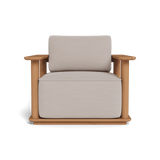 Newport Lounge Chair | Teak Natural, Panama Marble, Batyline White