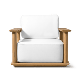 Newport Teak Lounge Chair | Teak Natural, Panama Blanco,
