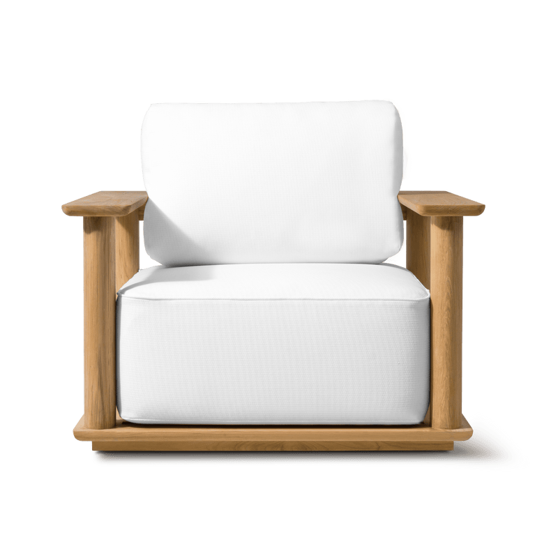 Newport Teak Lounge Chair | Teak Natural, Panama Blanco,
