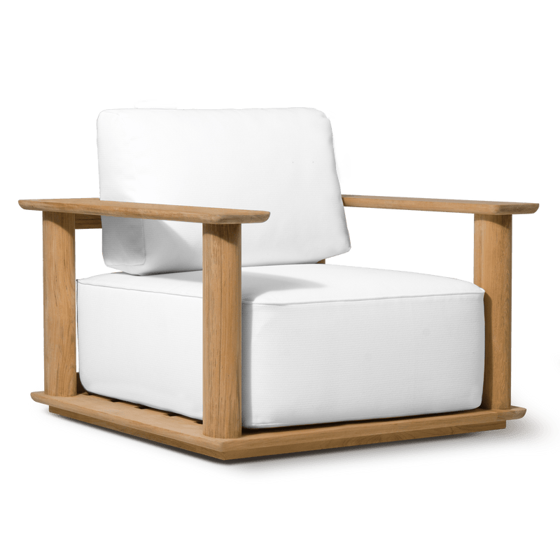 Newport Teak Lounge Chair | Teak Natural, Panama Blanco,