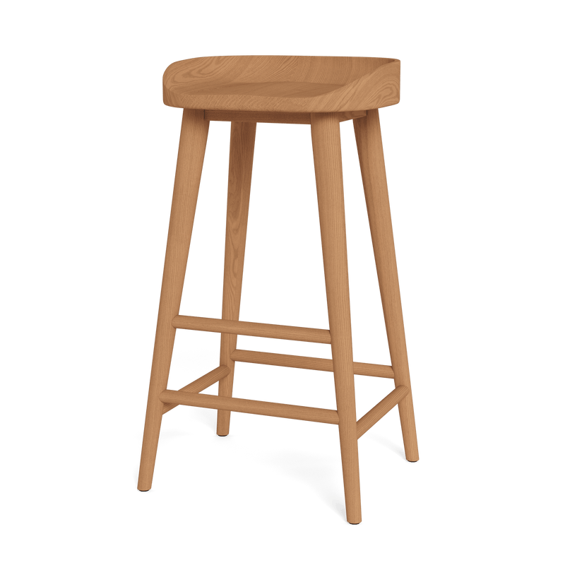 Noosa Backless Bar Stool | Teak Natural, ,