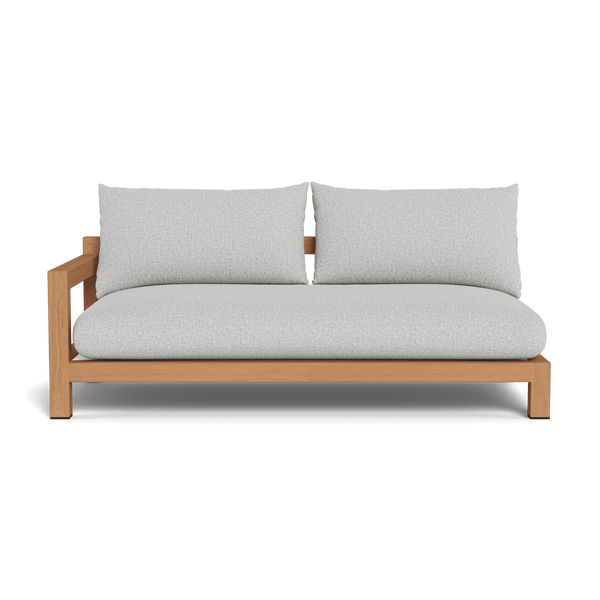 Pacific 2 Seat 1 Arm | Teak Natural, Copacabana Sand, Batyline White