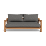 Pacific 2 Seat Sofa | Teak Natural, Cast Slate, Batyline Silver