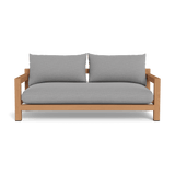 Pacific 2 Seat Sofa | Teak Natural, Lisos Piedra, Batyline White
