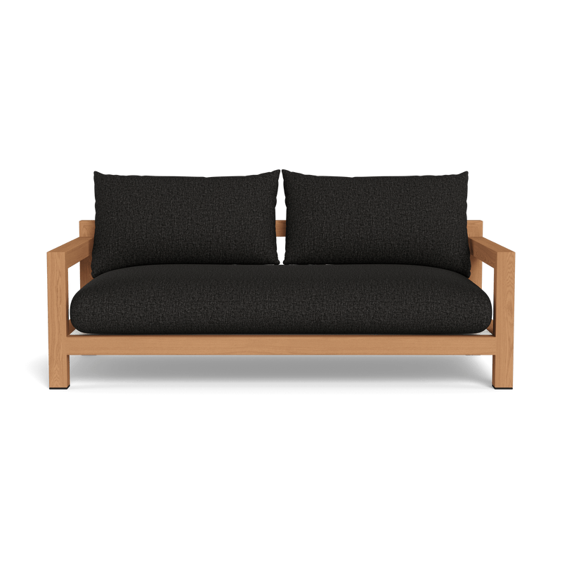 Pacific 2 Seat Sofa | Teak Natural, Copacabana Midnight, Batyline White