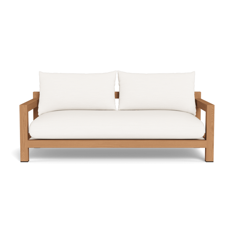 Pacific 2 Seat Sofa | Teak Natural, Panama Cloud, Batyline White