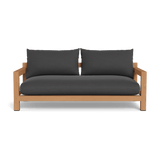 Pacific 2 Seat Sofa | Teak Natural, Panama Grafito, Batyline White