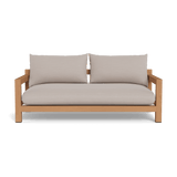 Pacific 2 Seat Sofa | Teak Natural, Panama Marble, Batyline White