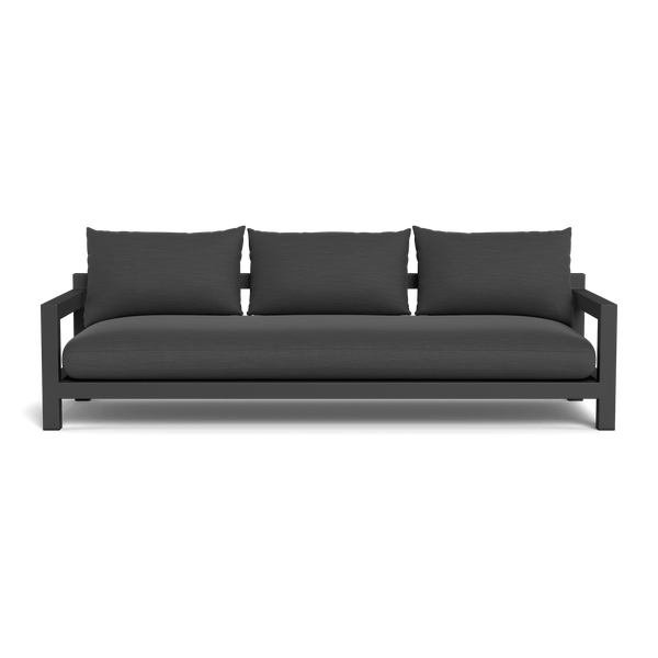 Pacific Aluminum 3 Seat Sofa | Aluminum Asteroid, Panama Grafito, Batyline Silver