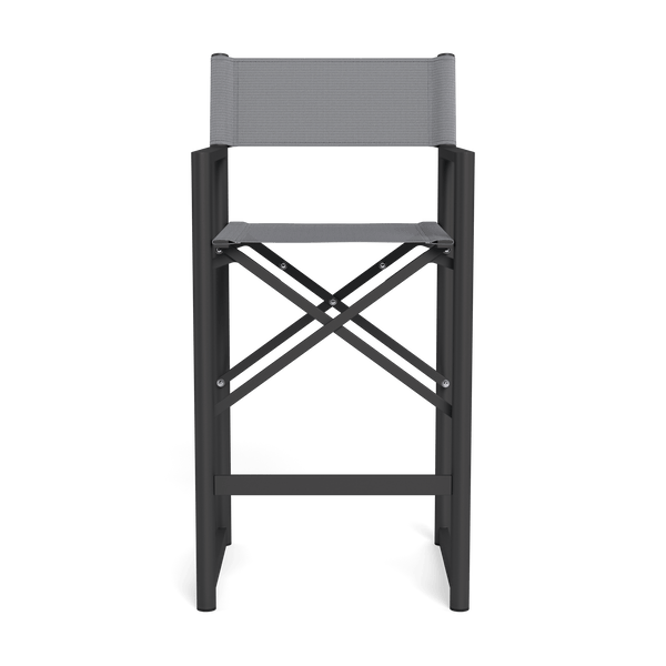 Pacific Aluminum Bar Stool | Aluminum Asteroid, Batyline Silver,