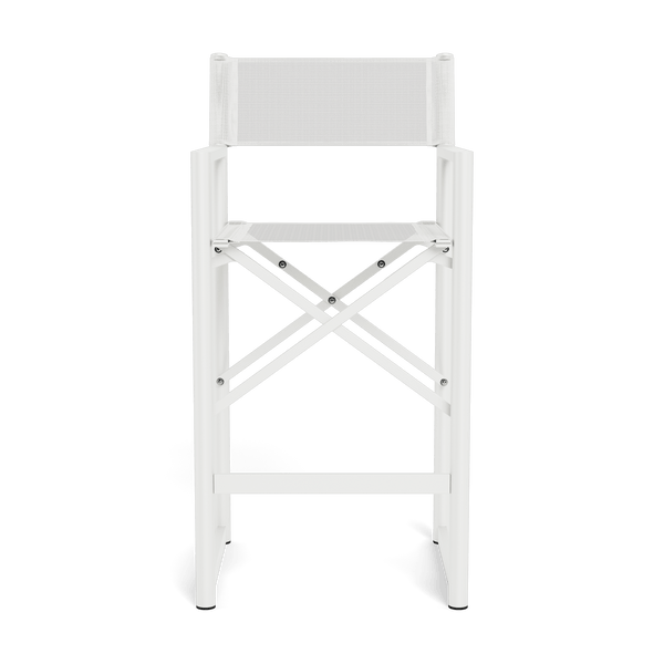 Pacific Aluminum Bar Stool | Aluminum White, Batyline White,