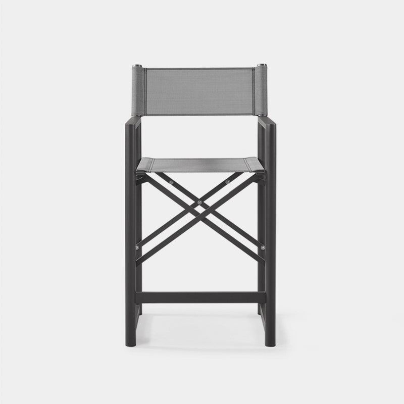 Pacific Aluminum Counter Stool | Aluminum Asteroid, Batyline Silver,