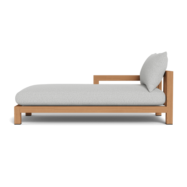 Pacific Chaise | Teak Natural, Copacabana Sand, Batyline White