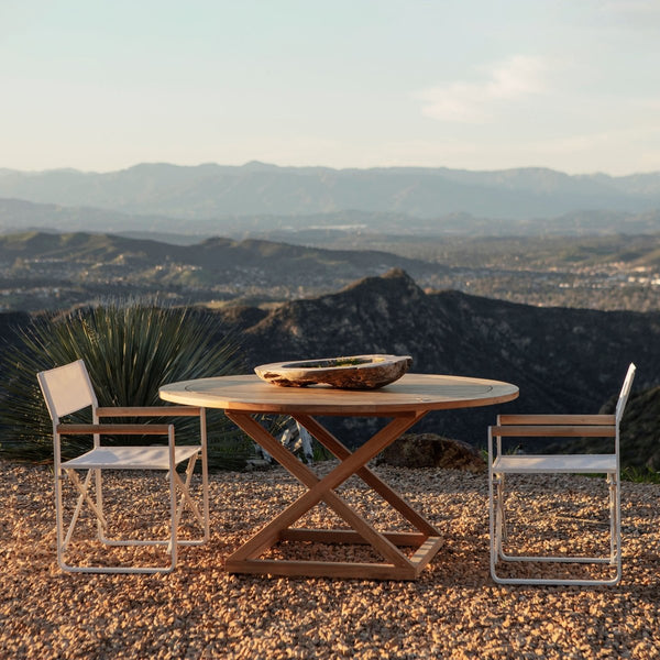 Pacific Round Dining Table 60" | Teak Natural, ,